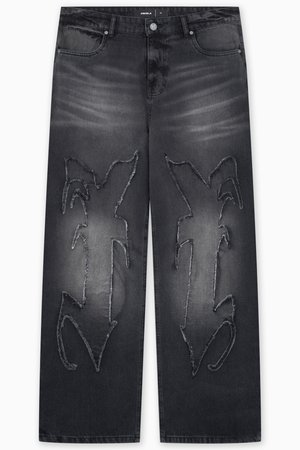 FAVELA AVES UNISEX - Jeans a sigaretta - black