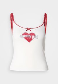GIRL CAMI - Linne - ecru/primary red
