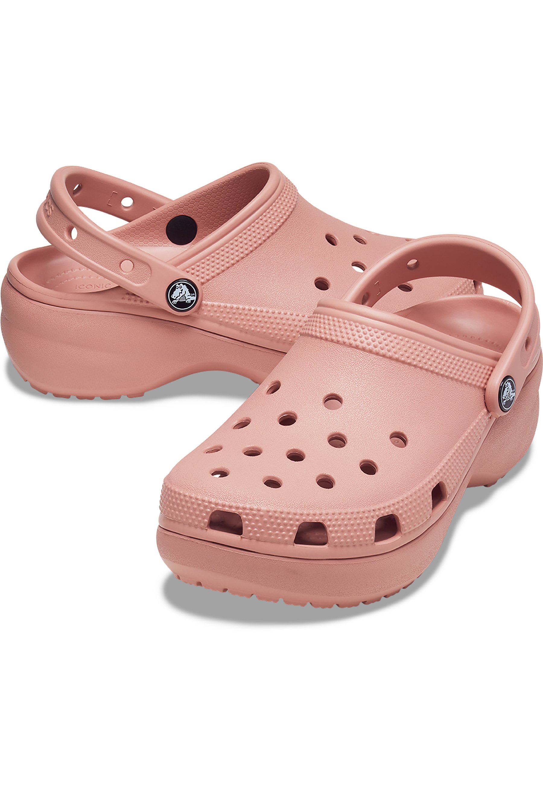 pale blush platform crocs