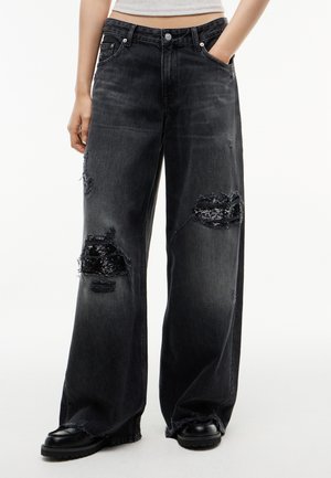Tommy Jeans, DAISY DISTRESSED LOW RISE LOOSE JEANS - Свободни дънки - denim black