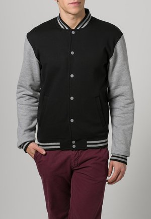 Urban Classics, 2 TONE COLLEGE - Sweatjacke - black/grey