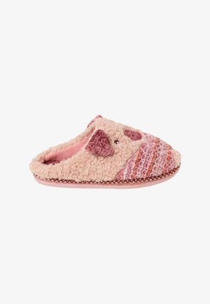 FatFace, POSY PIG IN A BLANKET NOVELTY MULE SLIPPER - Slippers - pink