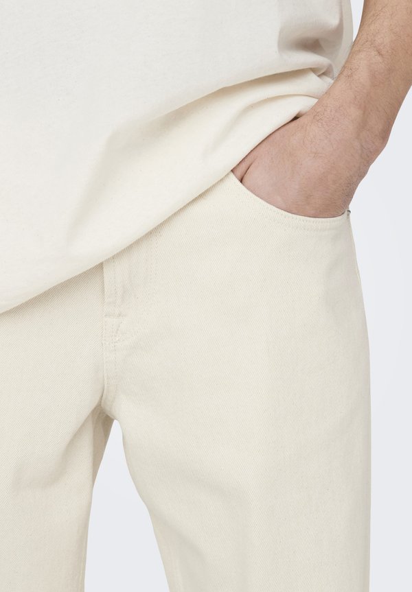 ONSEDGE - Straight leg jeans - ecru2