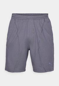 Grå sportsshorts med elastisk talje, med sømme og et lille logo på nederste venstre side. Fremstillet af letvægtsstof.