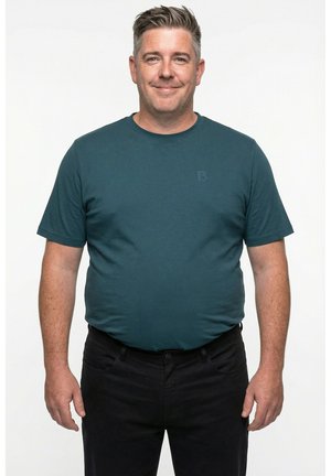 SHORT SLEEVE ROUND NECK - Camiseta básica - deep green