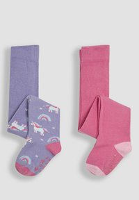 JoJo Maman Bébé RICH UNICORN 2 PACK - REGULAR FIT - Collant - pink