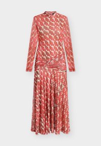 LEA PRINTED MESH DRESS - Vestito lungo - red spot