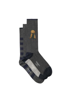 Hackett London HARRY PLACEMENT 3 PACK - Socks - granite grey