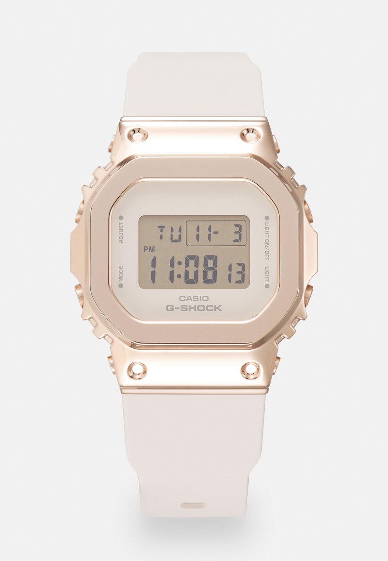g shock women's white rose gold