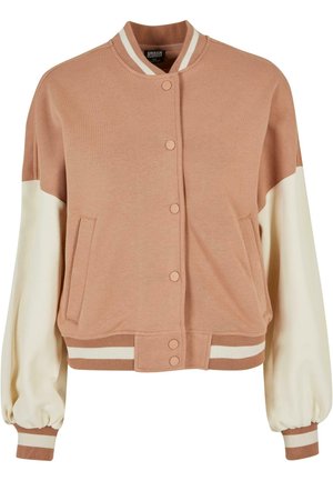 Urban Classics 2 TONE COLLEGE  - Bomber dzseki - amber whitesand