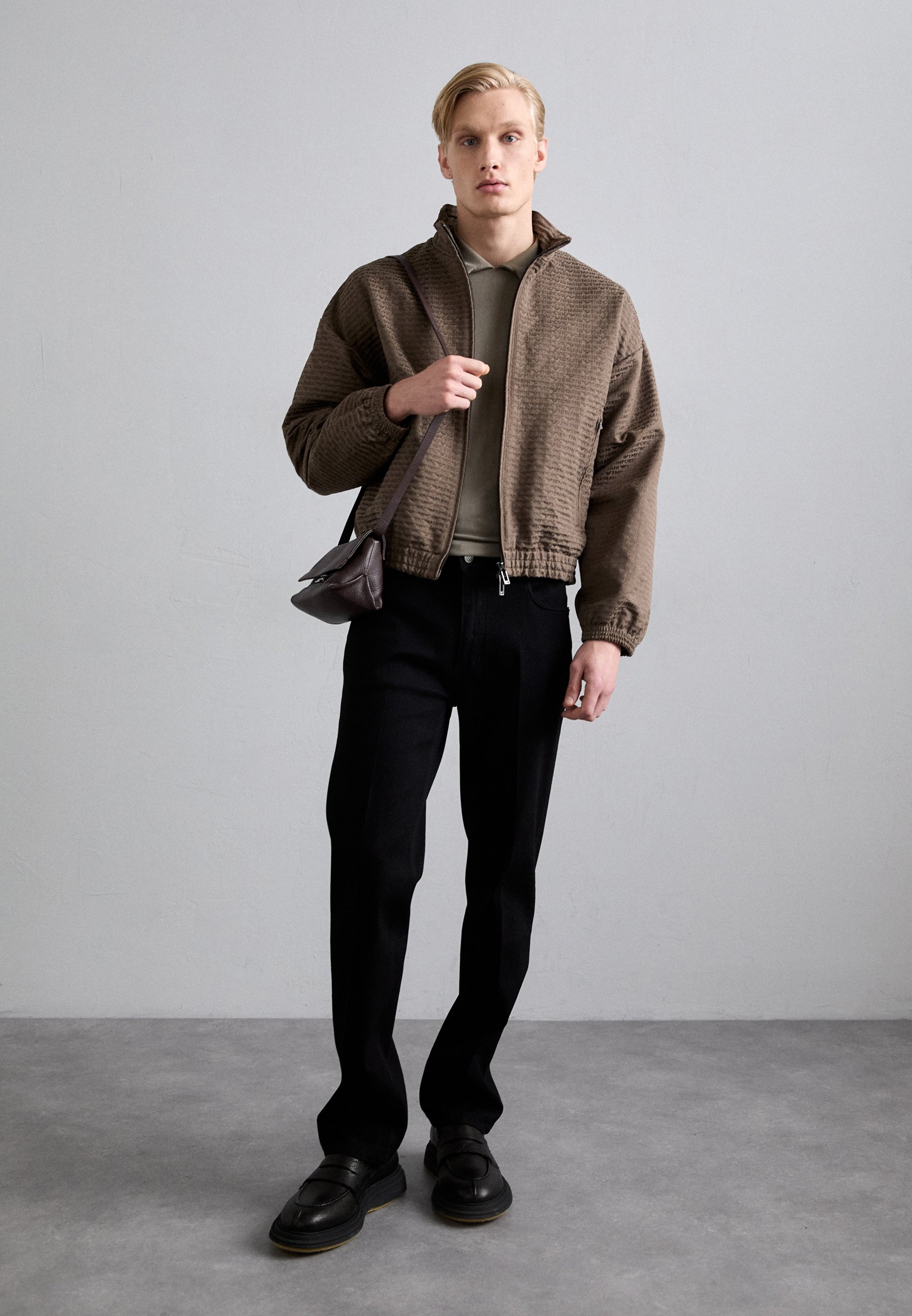 即日発送★EMPORIO ARMANI★BLOUSON JACKET ジャケット Emporio Armani BLOUSON JACKET - Summer jacket - chocolate