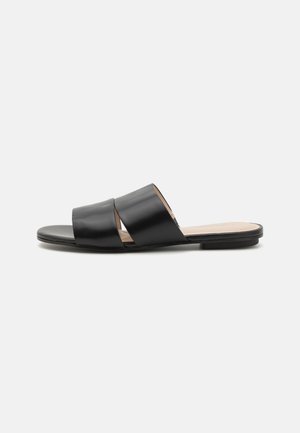 FLAT SLIDE - Pantolette flach - black