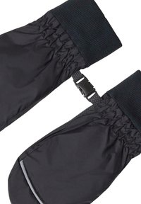 Svarta isolerade vantar har en texturerad sticksmanchett, elastisk samling och ett lås i svart plast för en säker passform.