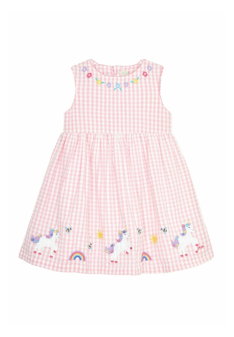 JoJo Maman Bébé REGULAR FIT - Freizeitkleid - pink unicorn