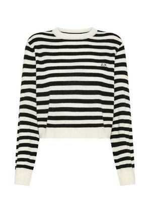 Maglione - bianco panna nero