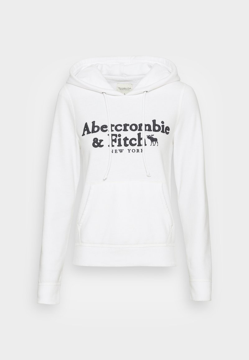 Damen Kleider | Abercrombie & Fitch HERITAGE LOGO POPOVER Sweatshirt white/weiß - VA96105 Damen Kleider | Abercrombie & Fitch HERITAGE LOGO POPOVER Sweatshirt white/weiß - VA96105