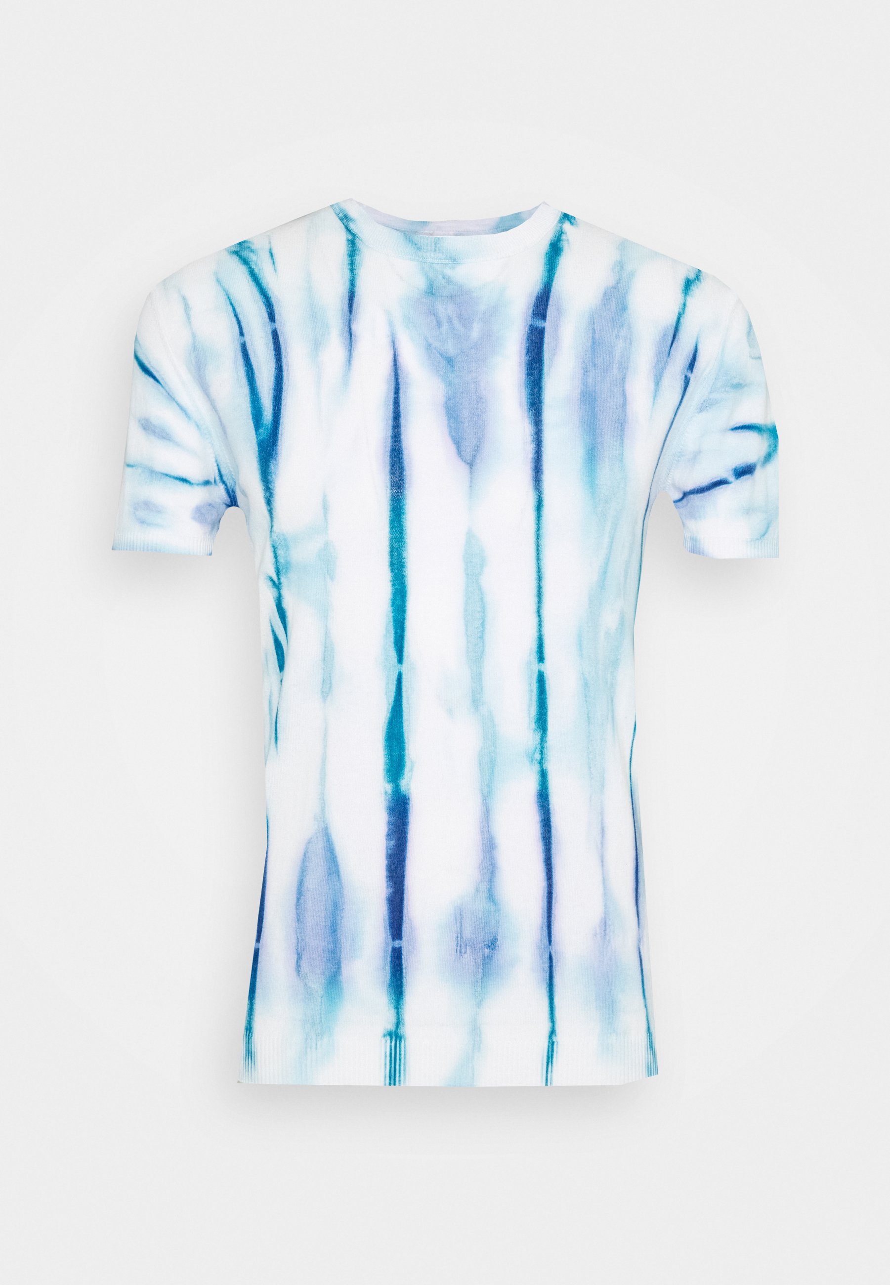 blue and white tie dye jumper