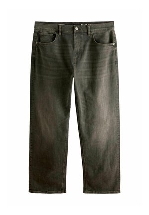 CLASSIC STRETCH - Laza szabású farmerek - dark brown crosshatch