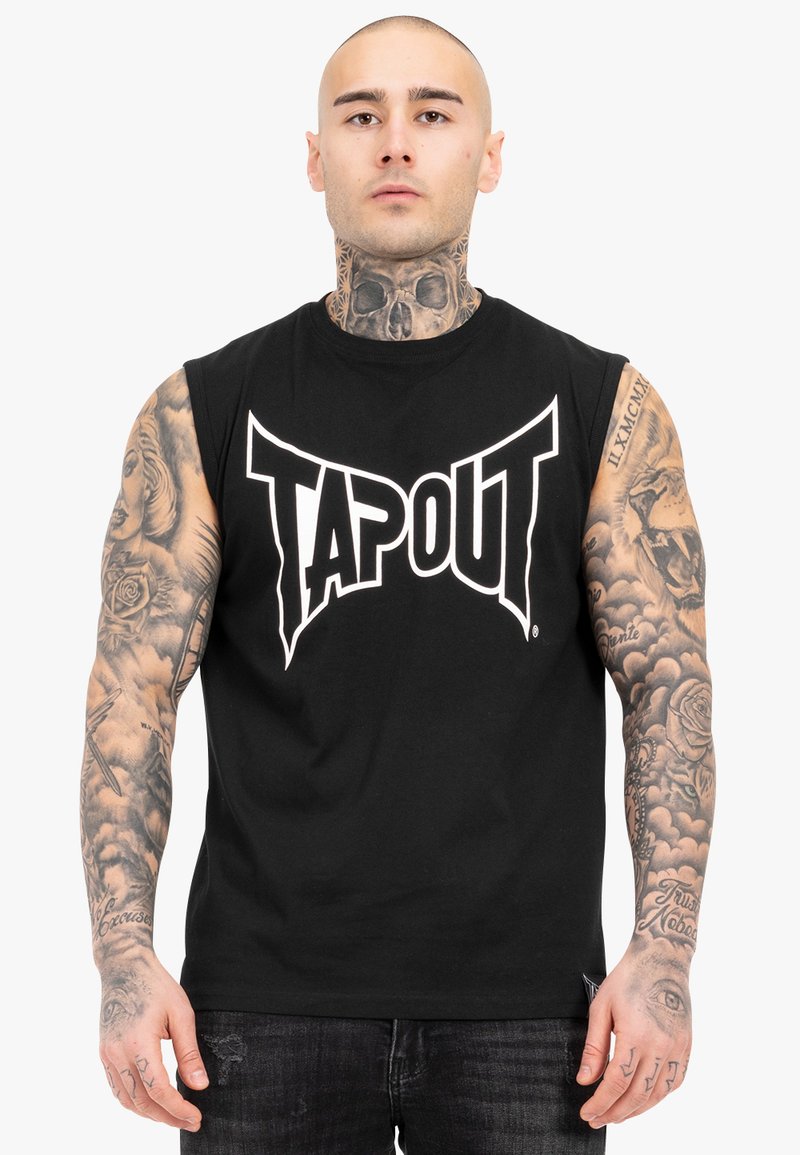 Tapout ÄRMELLOSES NORMALE PASSFORM ALEMADA - Top - black white