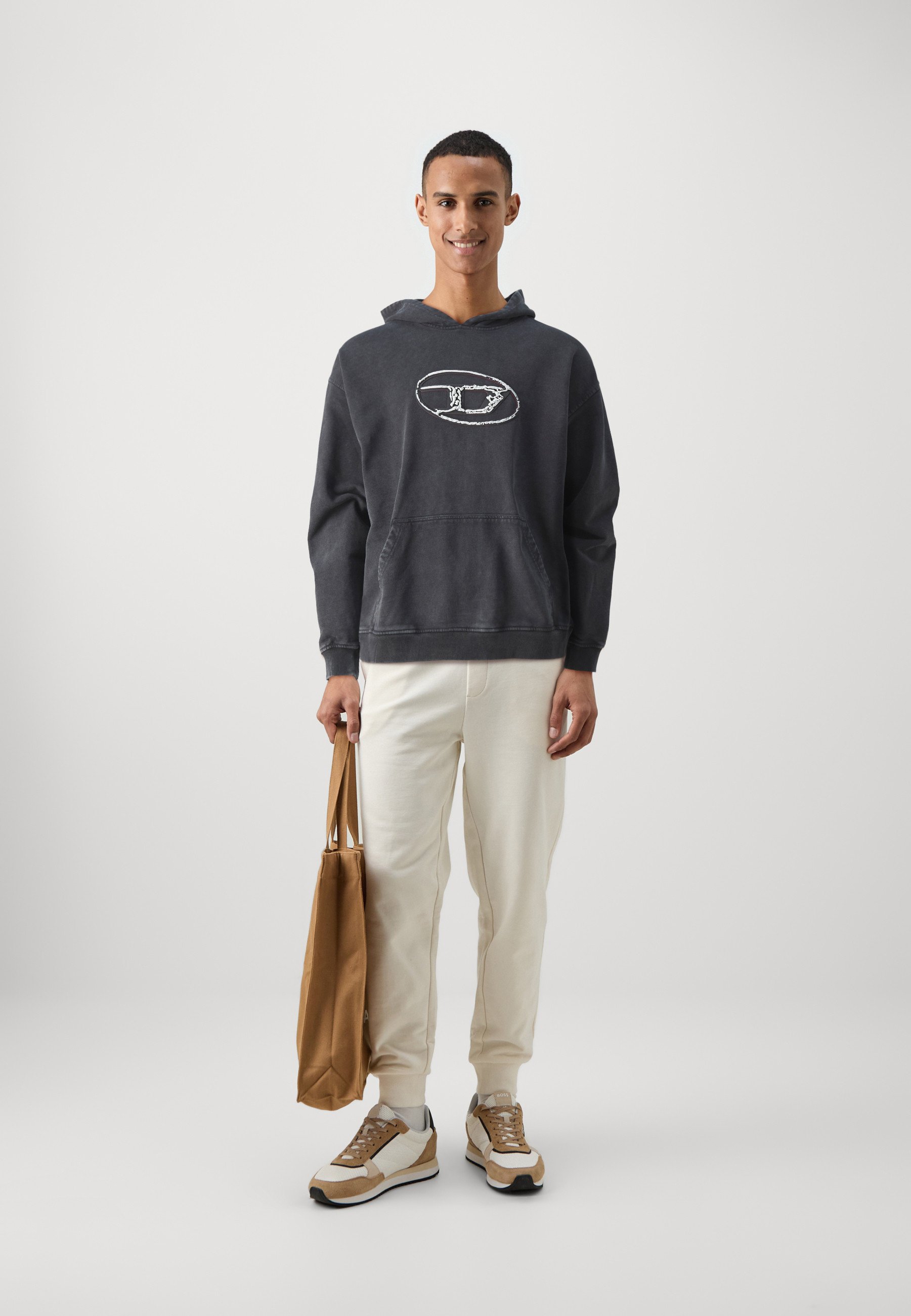 Diesel S-BOXT-HOOD-Q7 UNISEX - Bluza/czarny - Zalando.pl