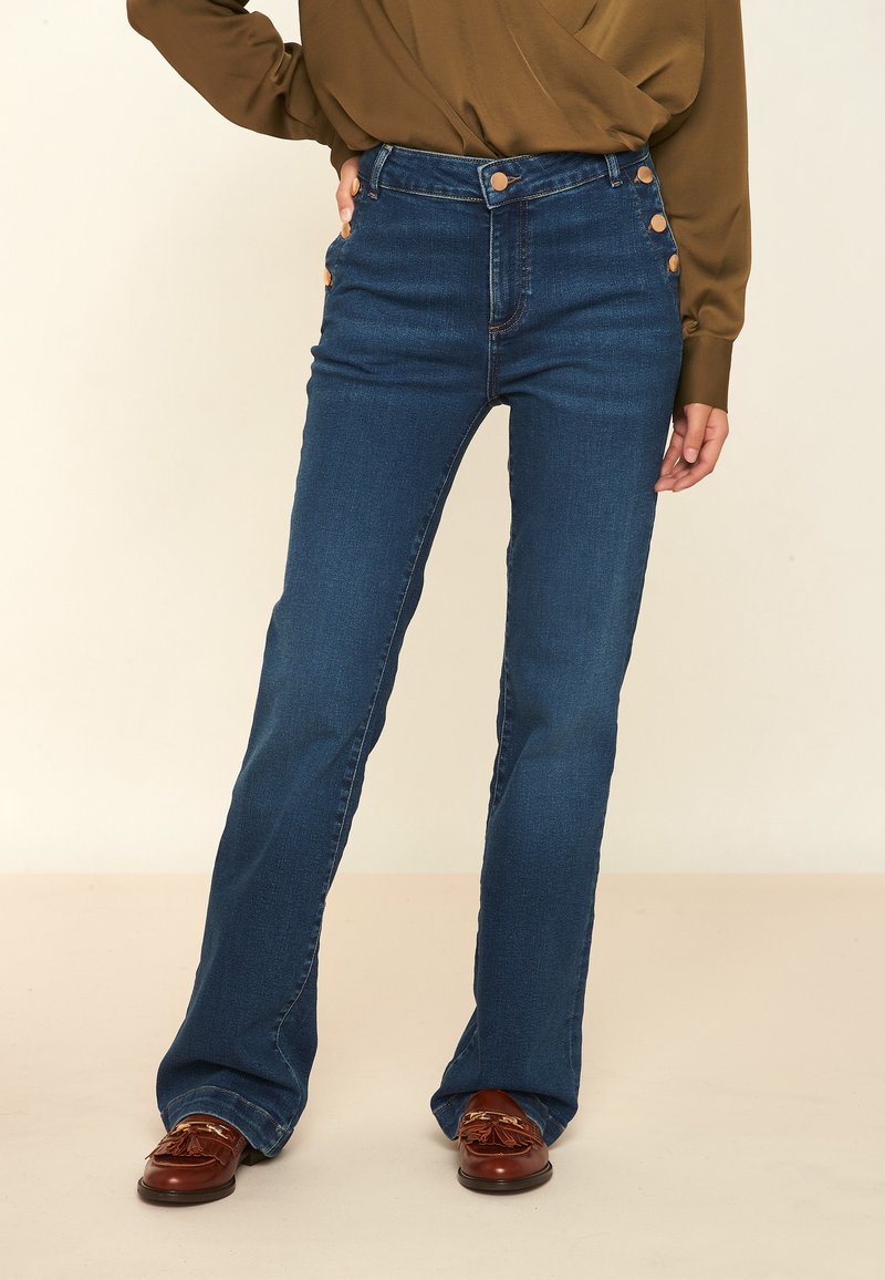 Maison 123 Jeans bootcut - bleu marine