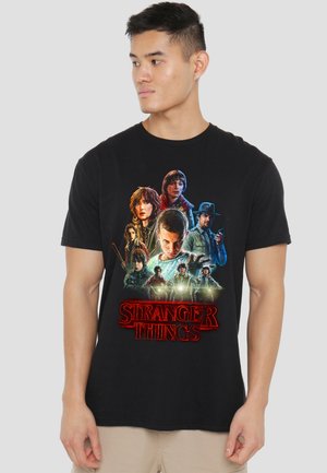 STRANGER THINGS SEASON ONE POSTER - Print T-shirt - black