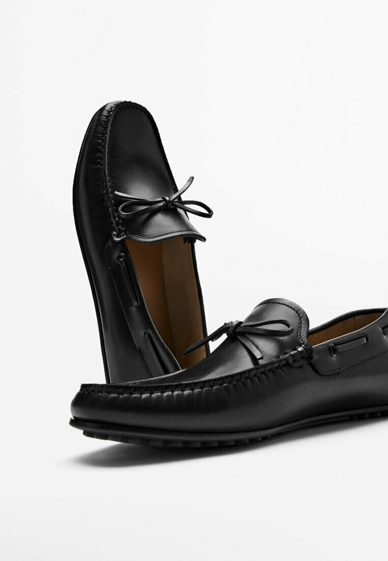 Massimo Dutti Boat shoes - black 
