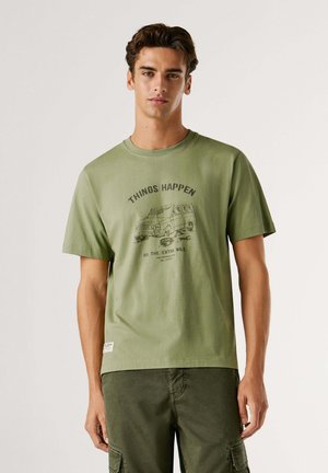 Camiseta estampada - washed army green