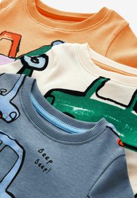Next SNUGGLE 3 PACK SET - Pyjama - blue orange digger