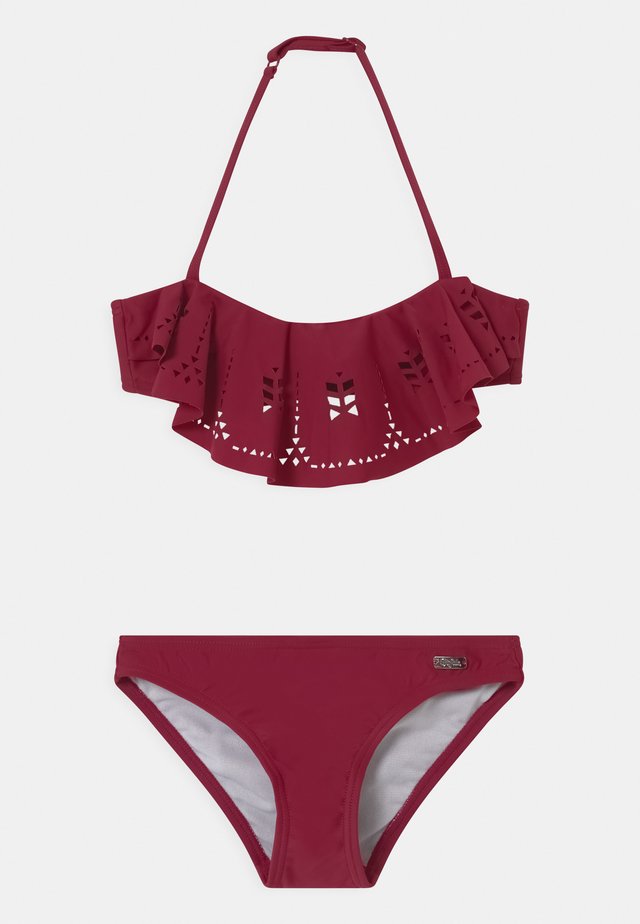 BANDEAU SET - Bikini - bordeaux