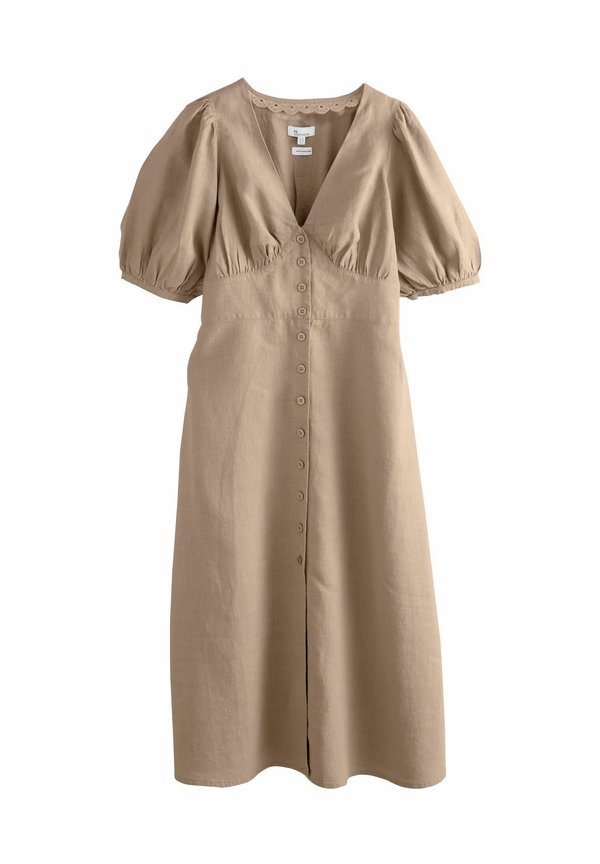 REGULAR FIT - BUTTON THROUGH MIDI - Blusenkleid - neutral