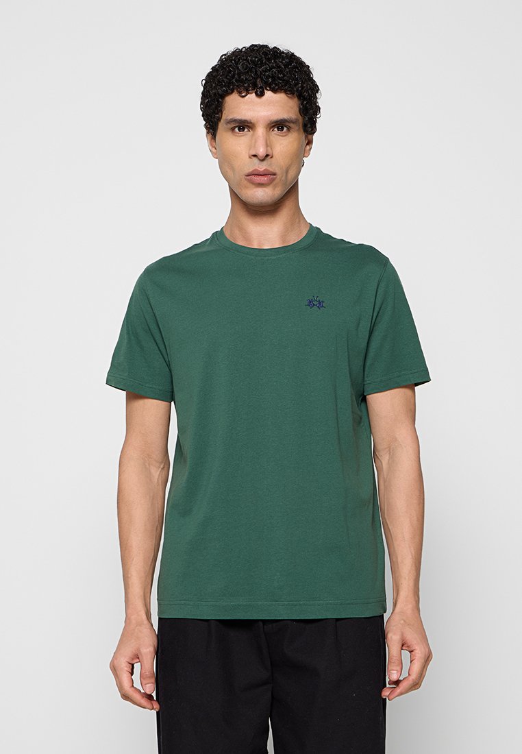 LA MARTINA T-shirt basic donkergroen