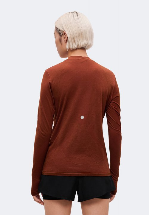 ASICS ROAD WINTER SEAMLESS - Long-sleeved top - singed red — foto 3