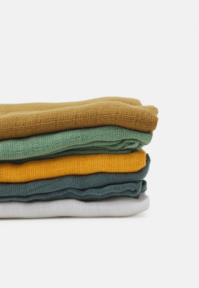 NBMKLAUS NAPPIES 5 PACK UNISEX - Manta de bebé - bright white