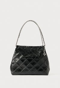 FLEMING DISTRESSED HOBO BAG - Handtasche - black