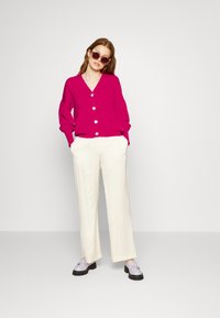 YAS YASFONNA CARDIGAN - Casaco de malha - beetroot purple