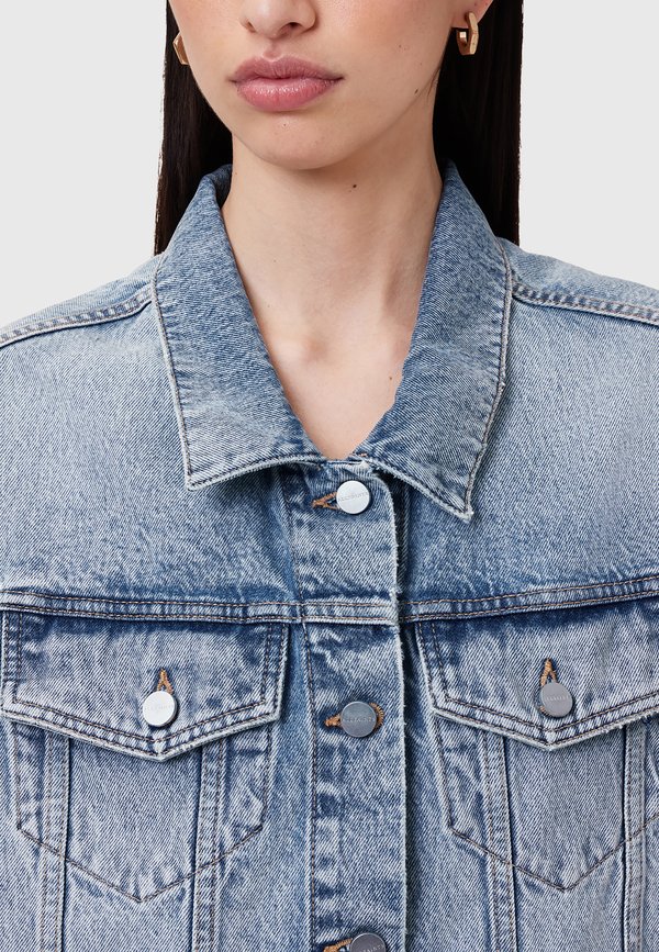 LAURA JACKET - Waistcoat - light indigo2