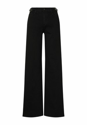LIU JO, LIU JO FLARE-HOSE MIT SCHNALLEN - Jeans a zampa - black