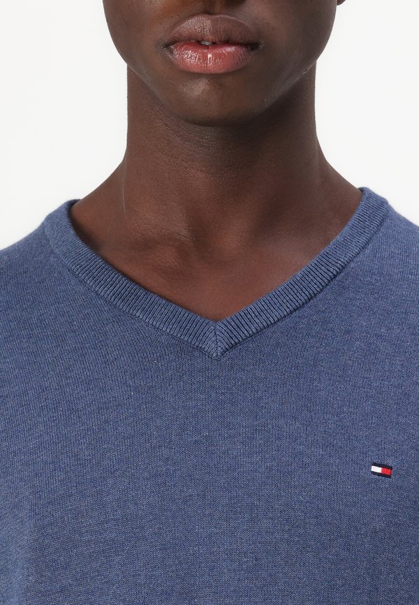 ESSENTIAL V NECK - Jumper - aegean sea heather2