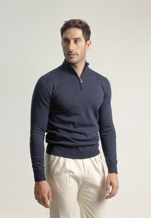 CUELLO ALTO - Jersey de punto - azul tinta