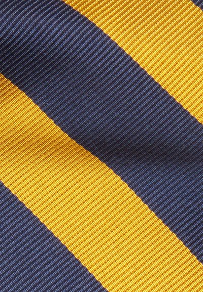 Polo Ralph Lauren STRIPED SILK REPP NARROW TIE - Kaklaraištis - navy/gold