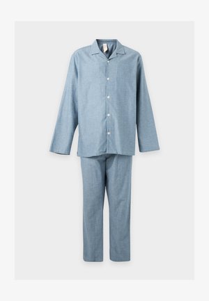 Desmond & Dempsey, LONG - Pyžamová súprava - chambray blue