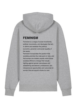 Mira Paris FEMINISM DEFINITION BACK UNISEX - Sweatshirt - grey