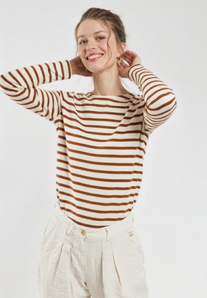 HÉRITAGE - T-shirt à manches longues - nature caramel café