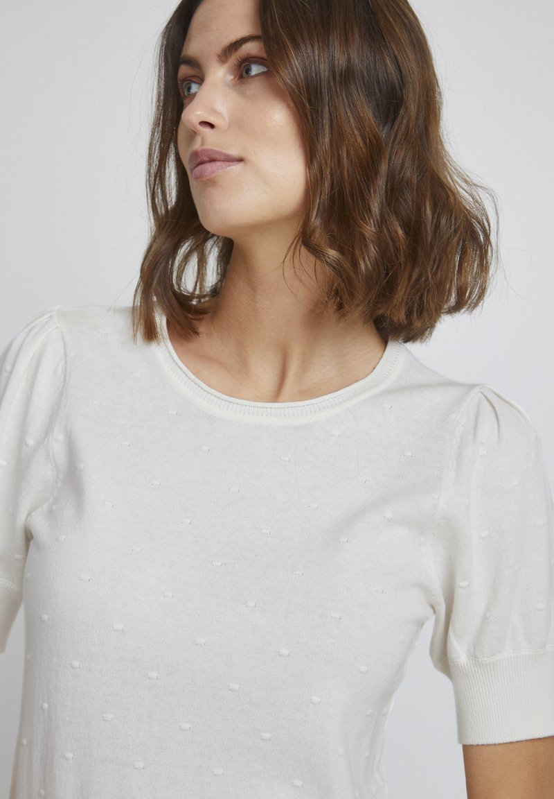 Damen Kleider | Fransa T-Shirt basic antique/weiß - FE17531 Damen Kleider | Fransa T-Shirt basic antique/weiß - FE17531