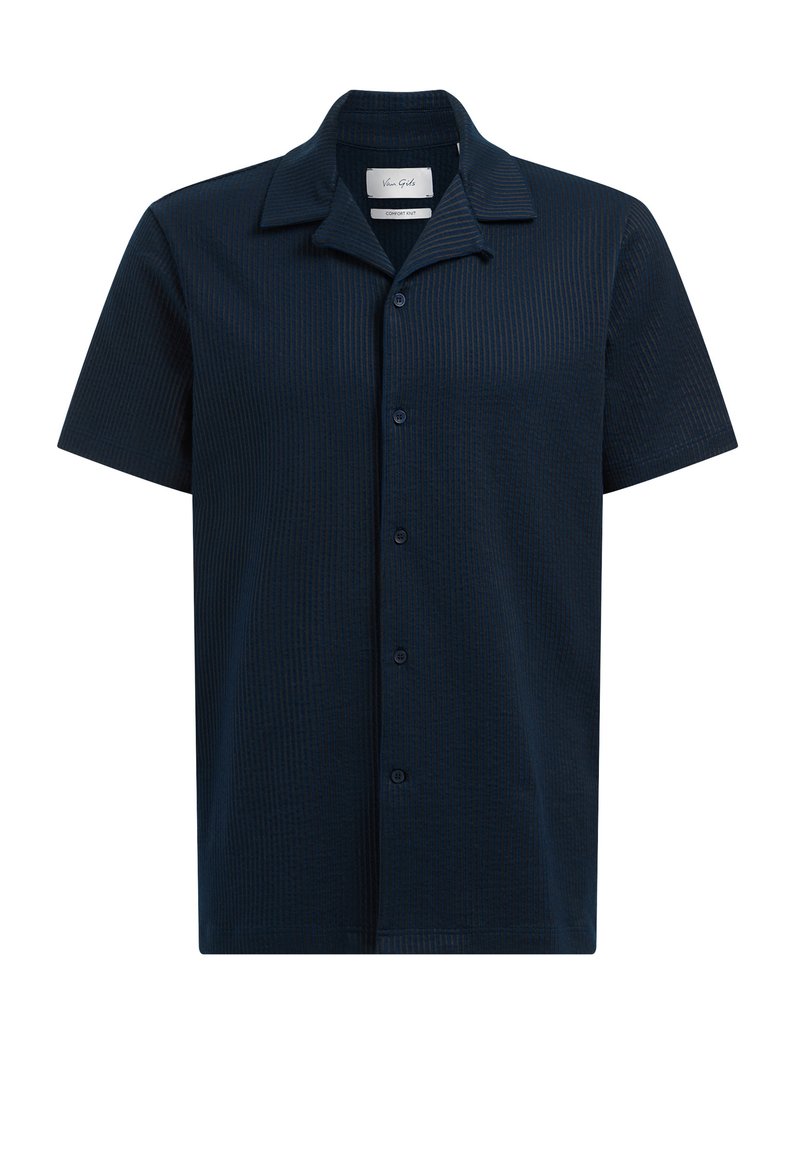 Van Gils Overhemd donkerblauw