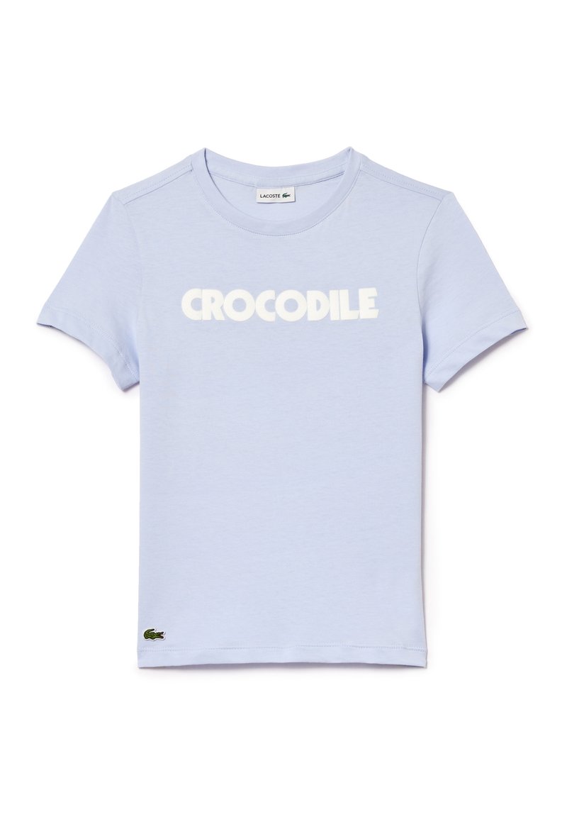 Lacoste T-shirt print blauw