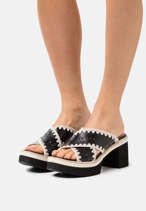 Pretty Ballerinas, Mules à talons - black