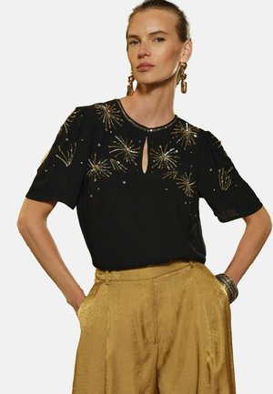 SHORT SLEEVE - Pluus - black gold