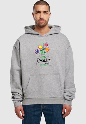 APOH - PICASSO FLOWERS OF PEACE ULTRA HEAVY - Felpa con cappuccio - grey